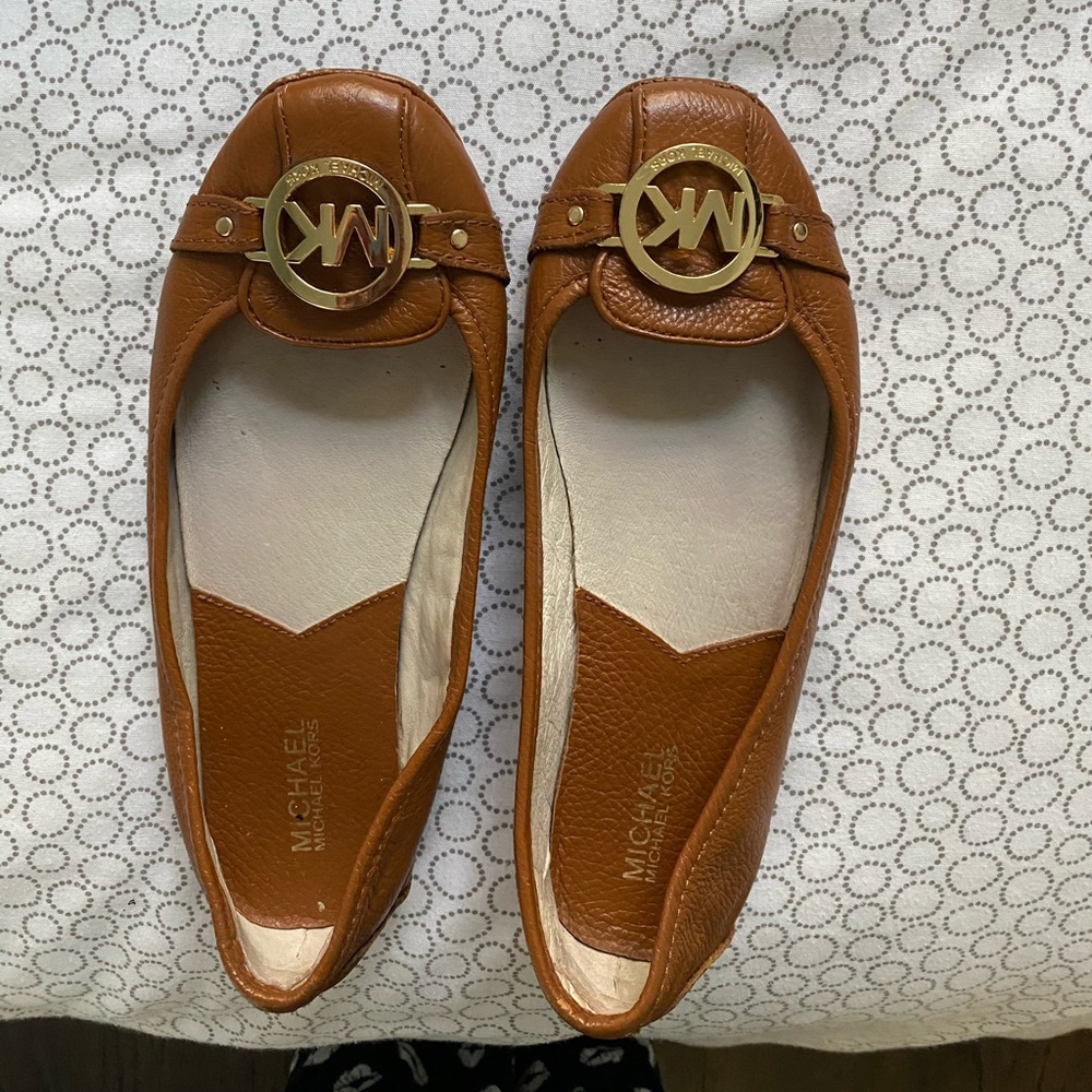 LEATHER MICHAEL KORS MOCCASINS 🟤